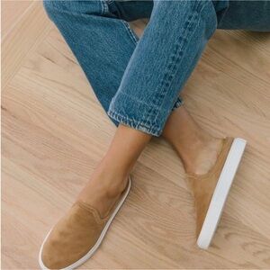 Jenni Kayne Suede Slider Sneaker in Honey EU 38